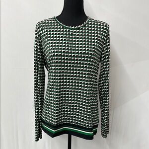Stylish Green and Black Women's Top